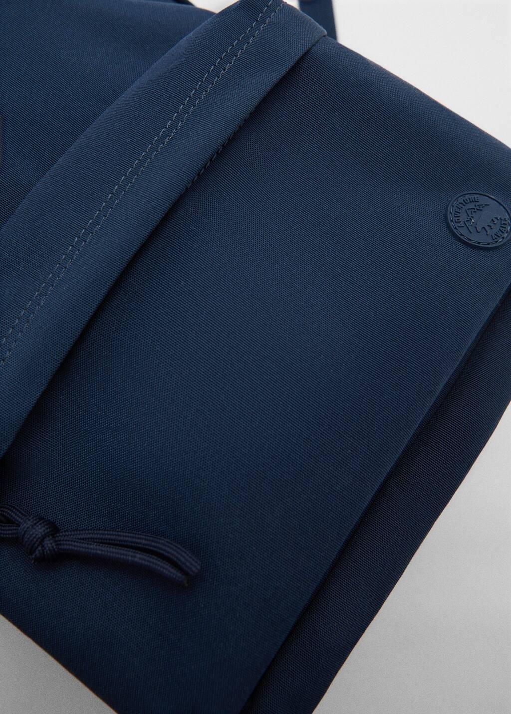 Navy Front Pocket Backpack, Kids Boy, Navy, large image number 2