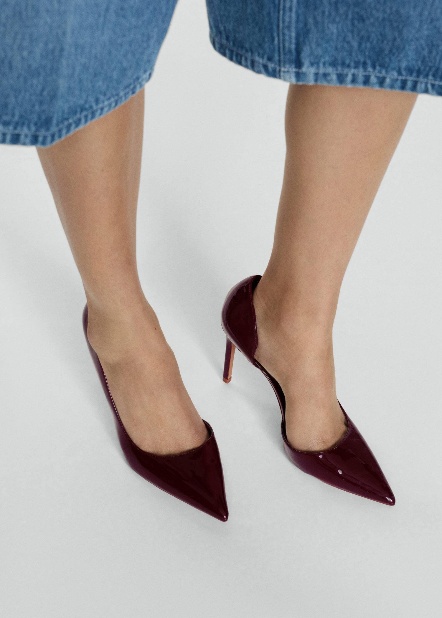 Red Asymmetrical Heeled Shoes, , large image number 5