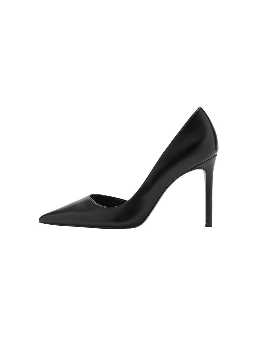 Black Asymmetrical Heeled Shoes, , large image number 3