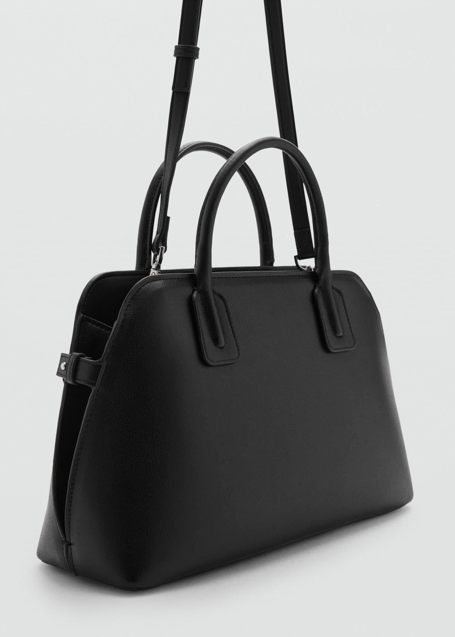 Black Double-Handle Bowling Bag, Black, large image number 0