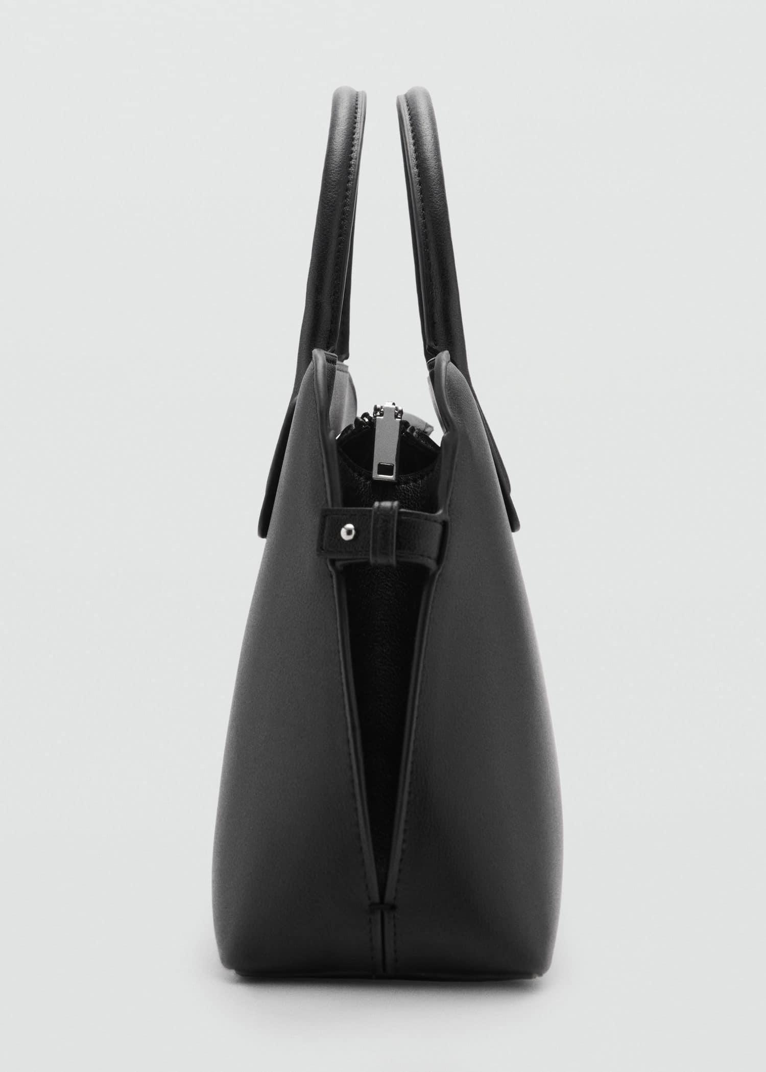 Black Double-Handle Bowling Bag, Black, large image number 1