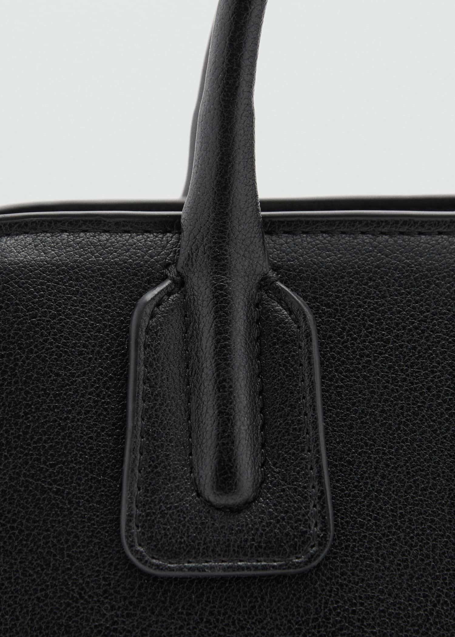 Black Double-Handle Bowling Bag, Black, large image number 2