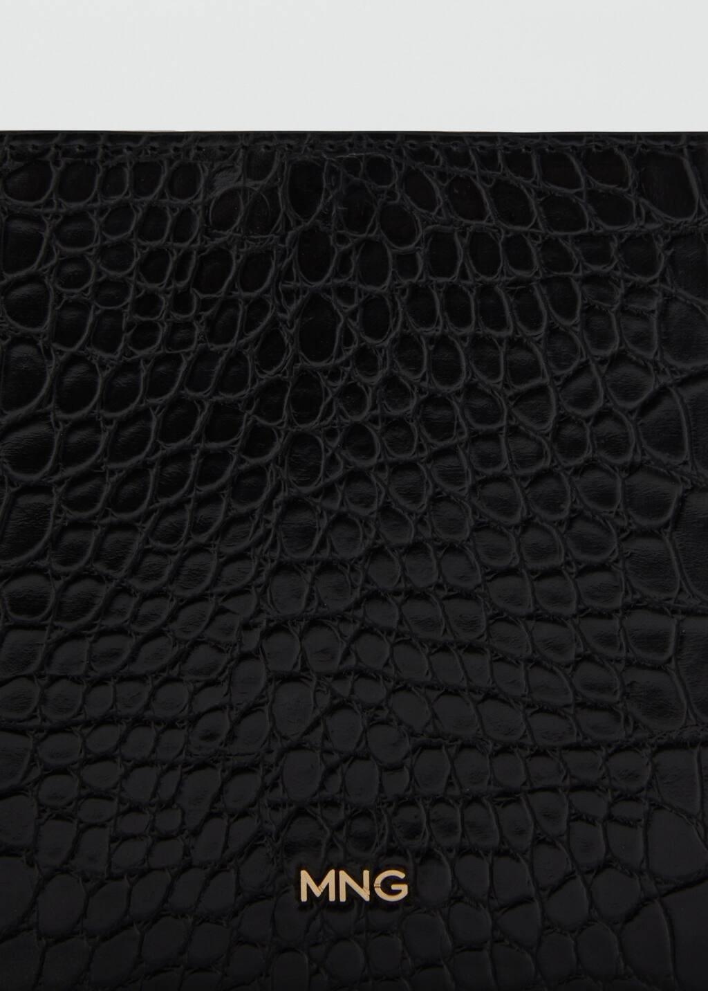 Black Chain Wallet With Logo, , large image number 1