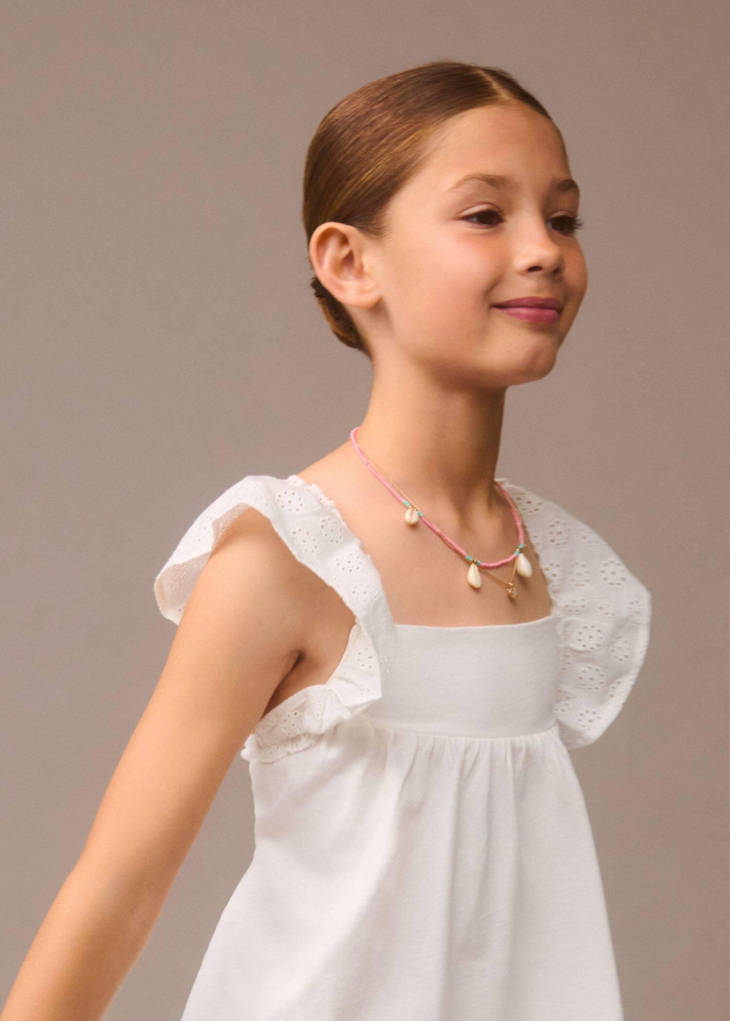 Pink Combined Necklaces - Set Of 3, Kids Girls, Light-Pastel Pink, large image number 4