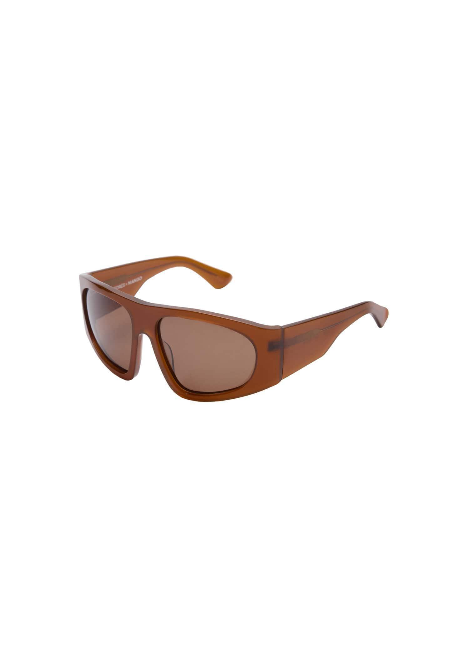 Brown Aviator Sunglasses, Brown, large image number 3
