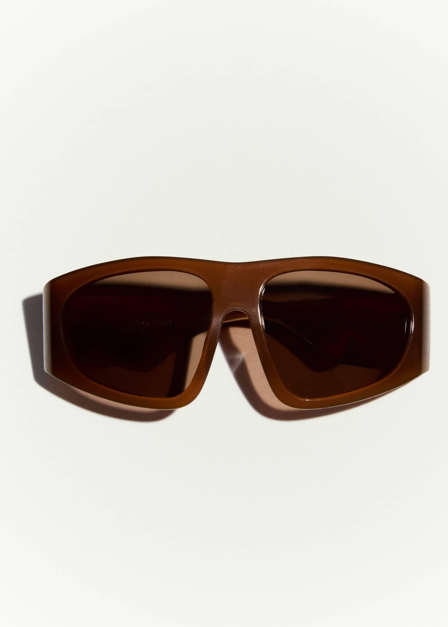 Brown Aviator Sunglasses, Brown, large image number 6