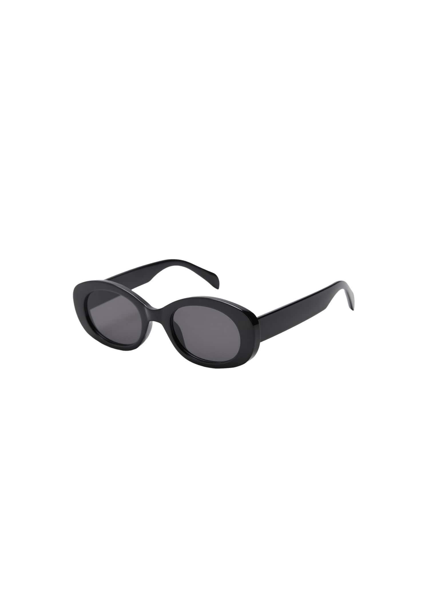 Black Acetate Frame Sunglasses, Black, large image number 3