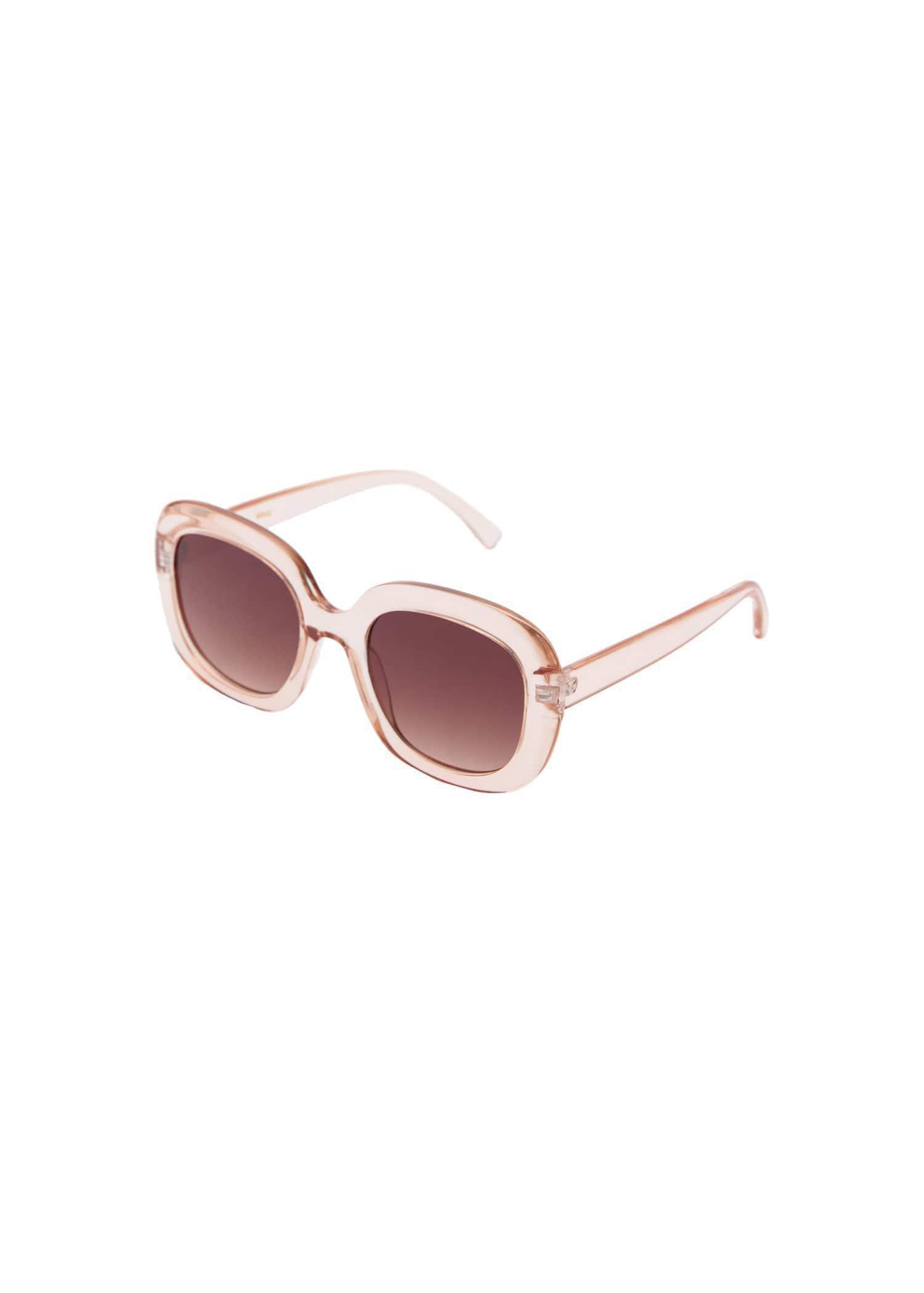 Orange Acetate Frame Sunglasses, Light-Pastel Orange, large image number 3