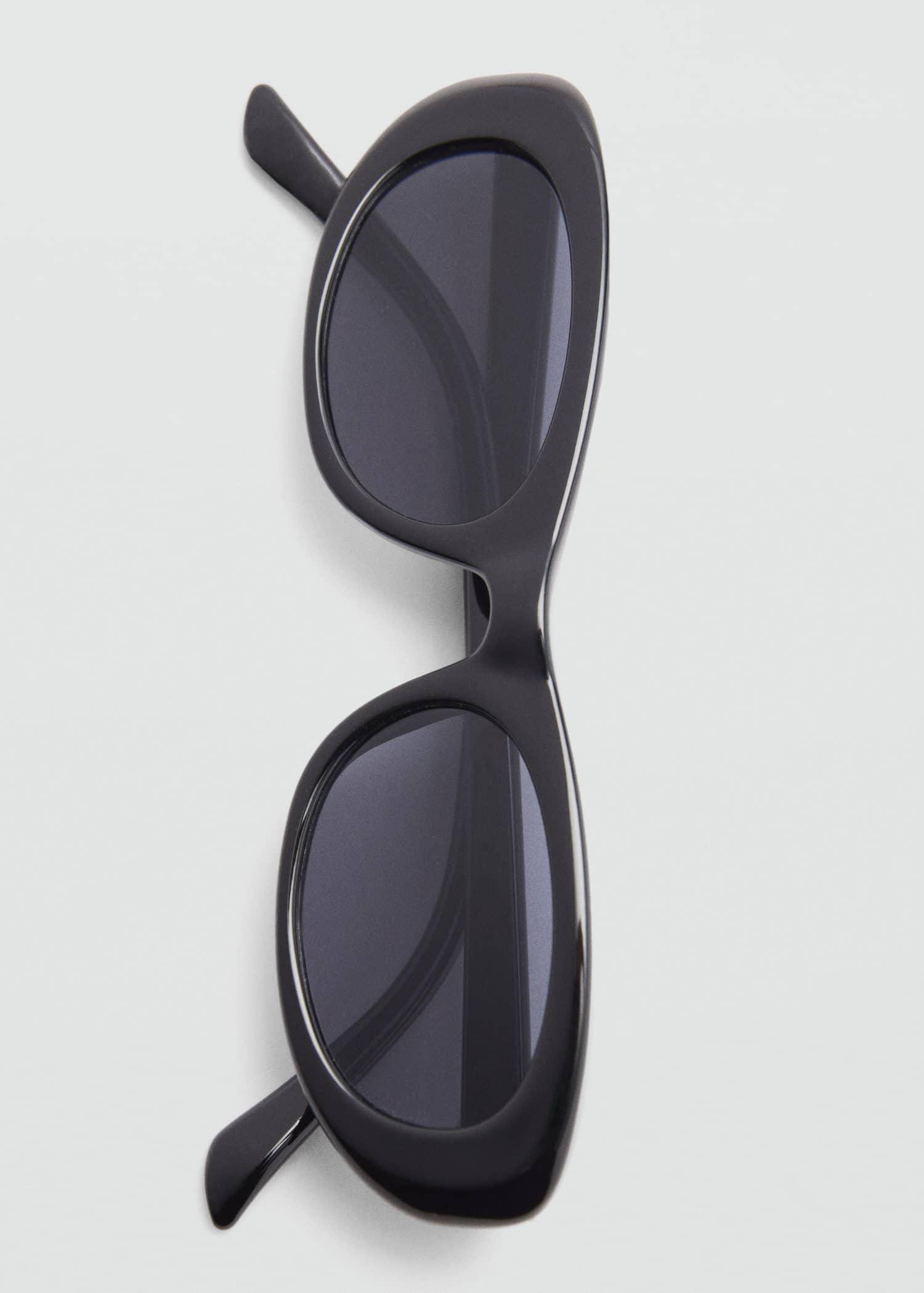 Black Oval Sunglasses, Black, large image number 2