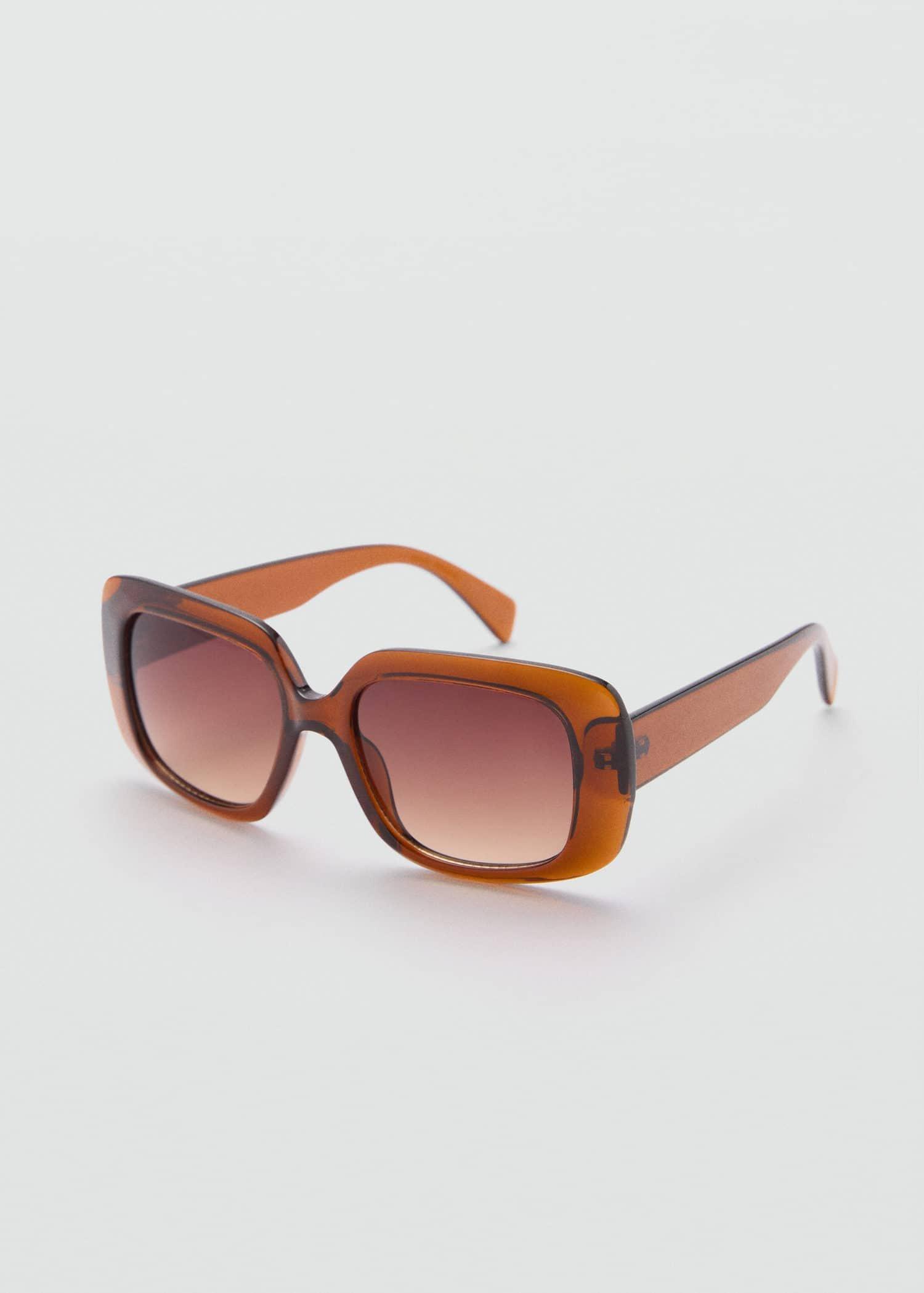 Brown Square Sunglasses, Brown, large image number 0