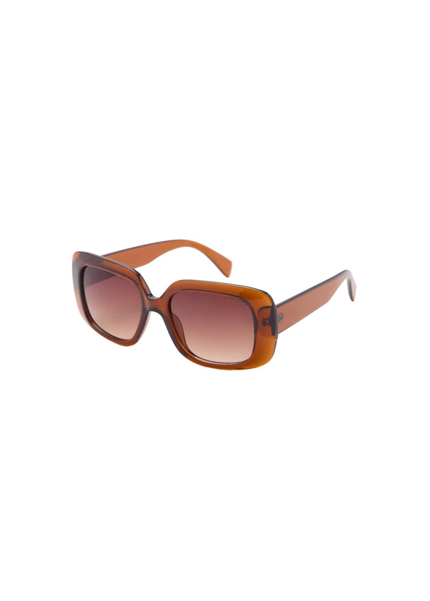 Brown Square Sunglasses, Brown, large image number 3