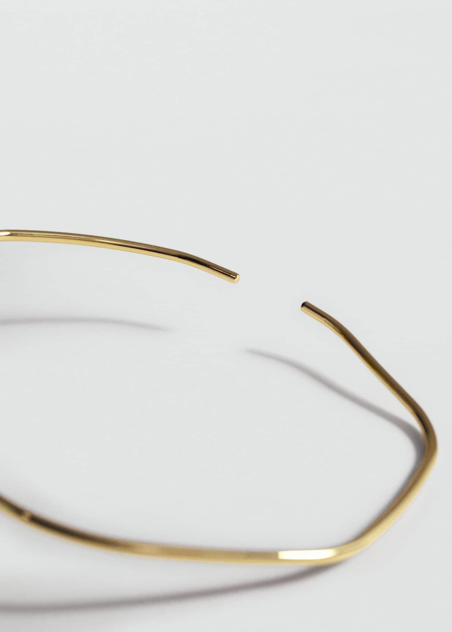 Gold Rigid Choker Collar, Gold, large image number 3