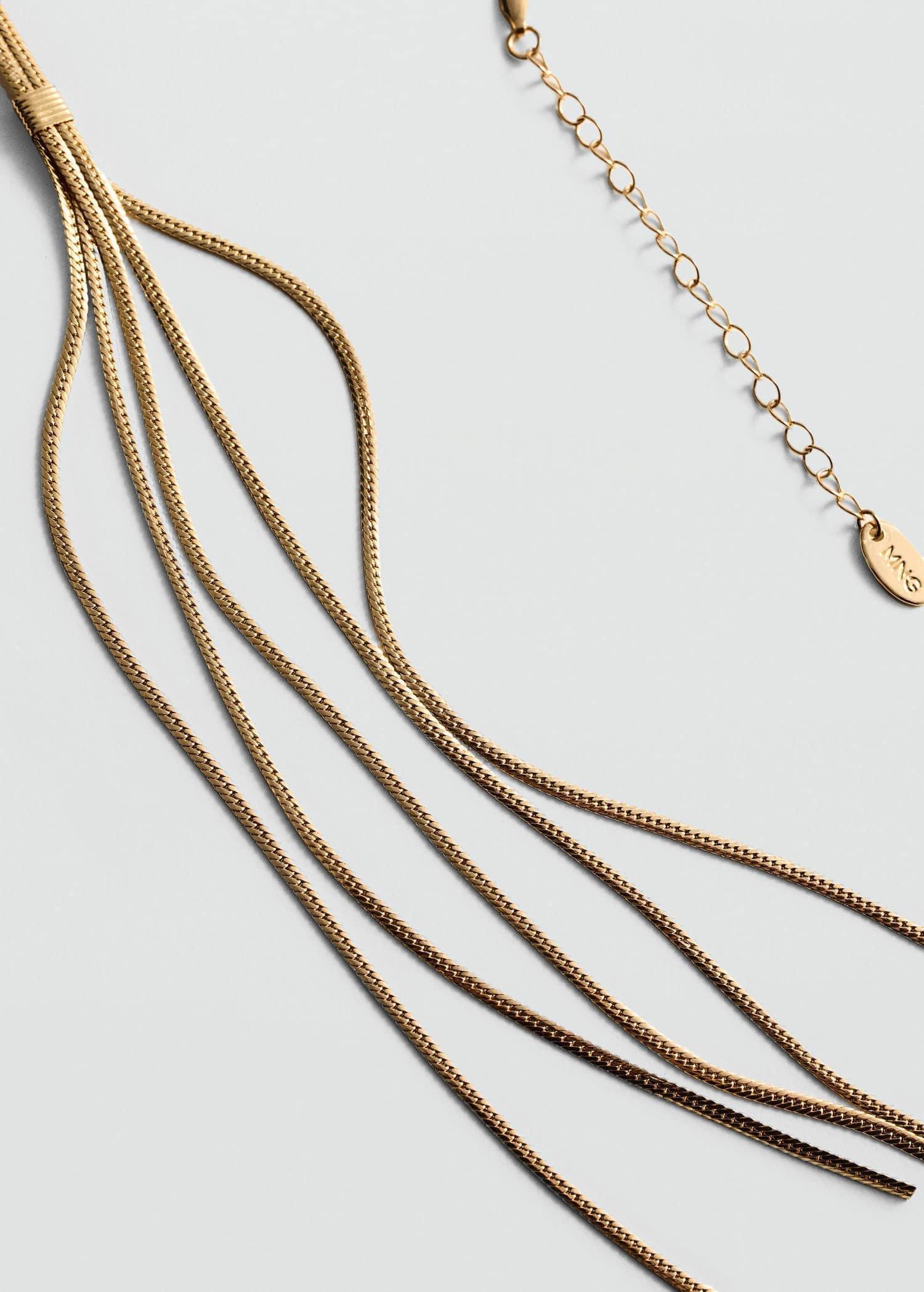 Gold Long Chain Necklace, Gold, large image number 0