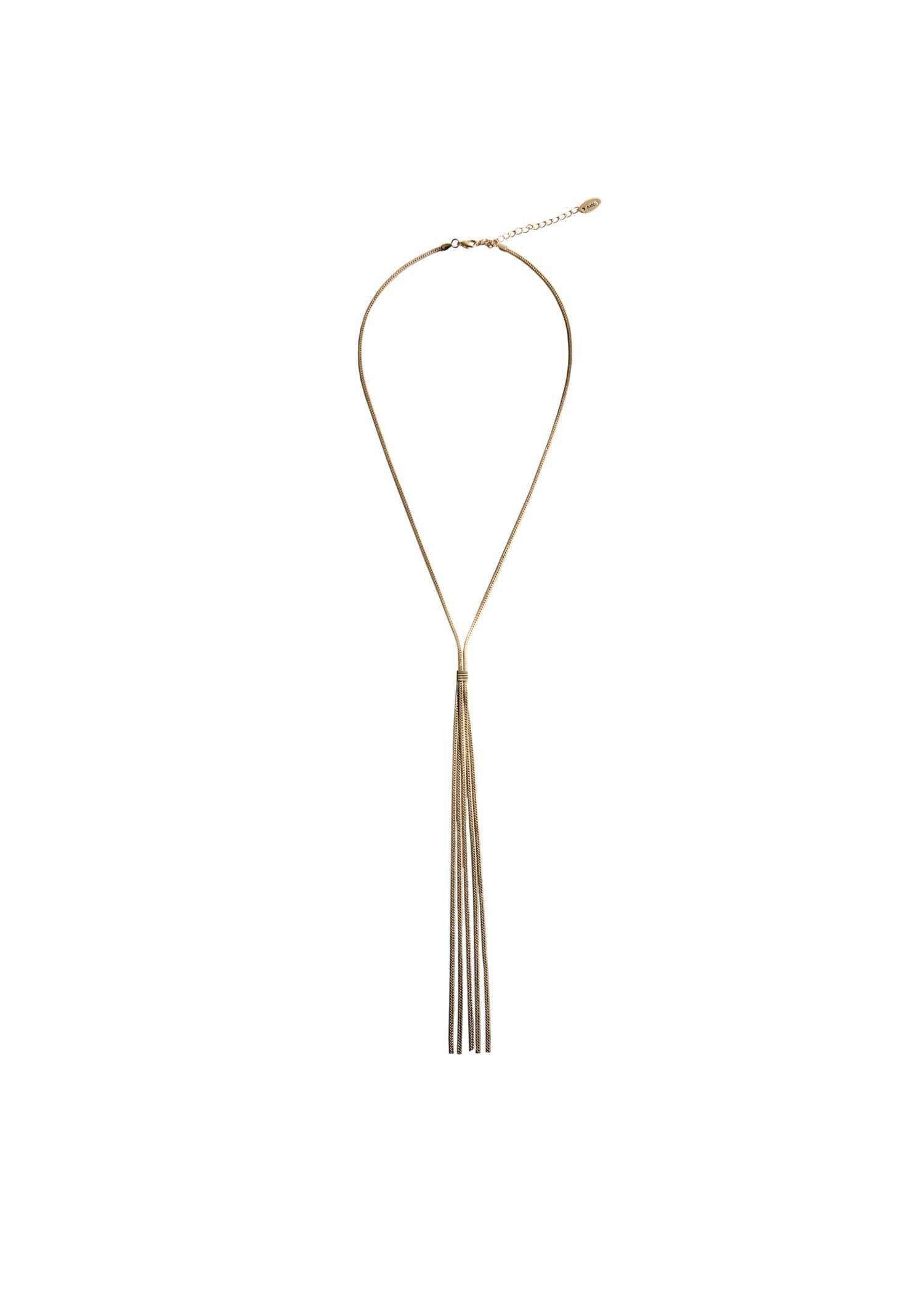 Gold Long Chain Necklace, Gold, large image number 2