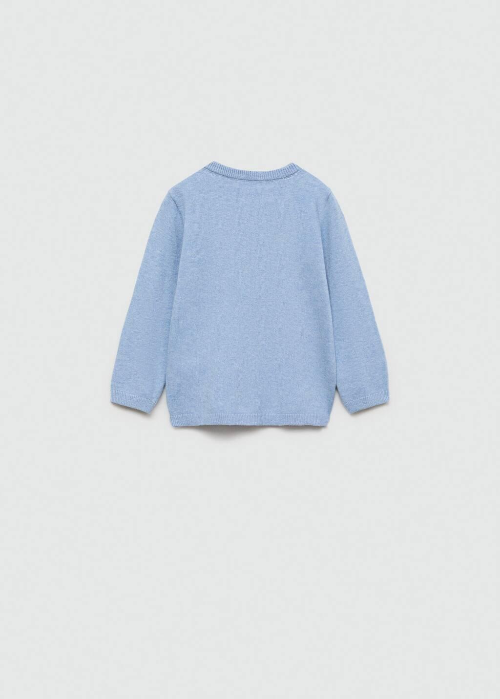 Blue Lt-Pastel V-Neck Sweater, Baby Boy, , large image number 1