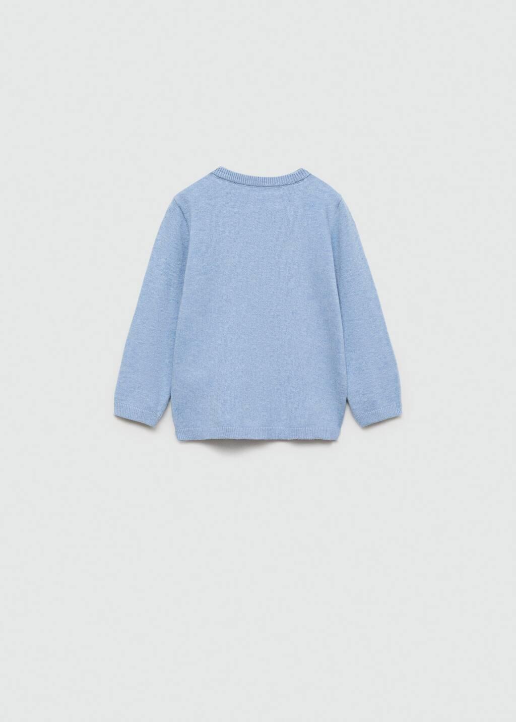 Blue Lt-Pastel V-Neck Sweater, Baby Boy, , large image number 2