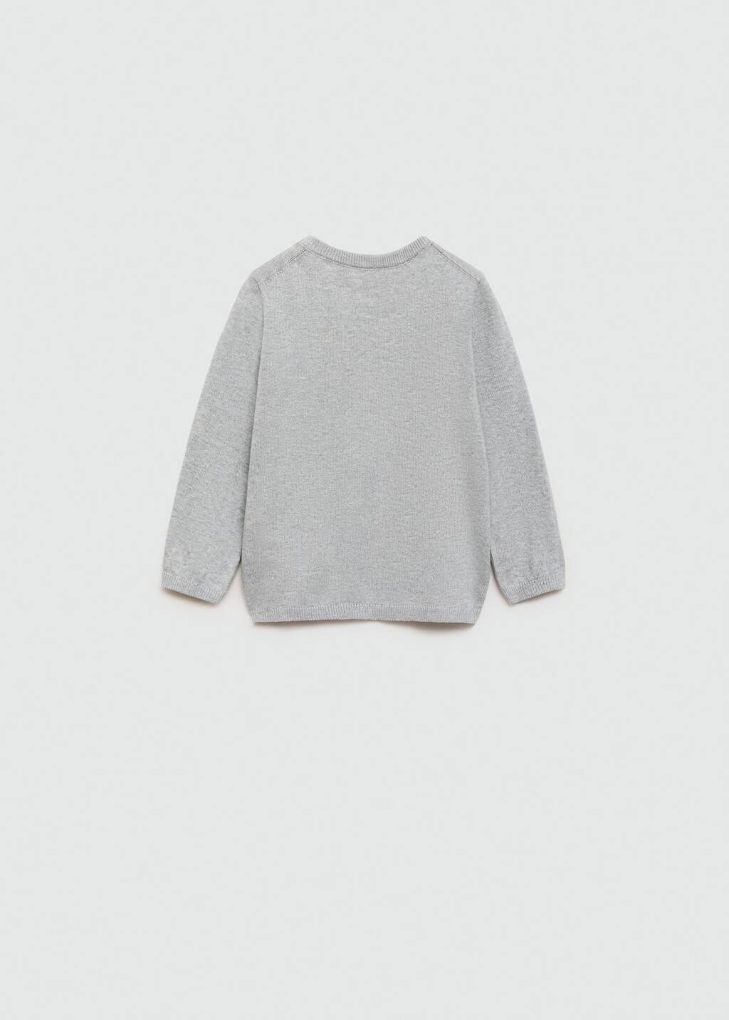 Grey Lt Pastel V-Neck Sweater, Baby Boy, , large image number 4