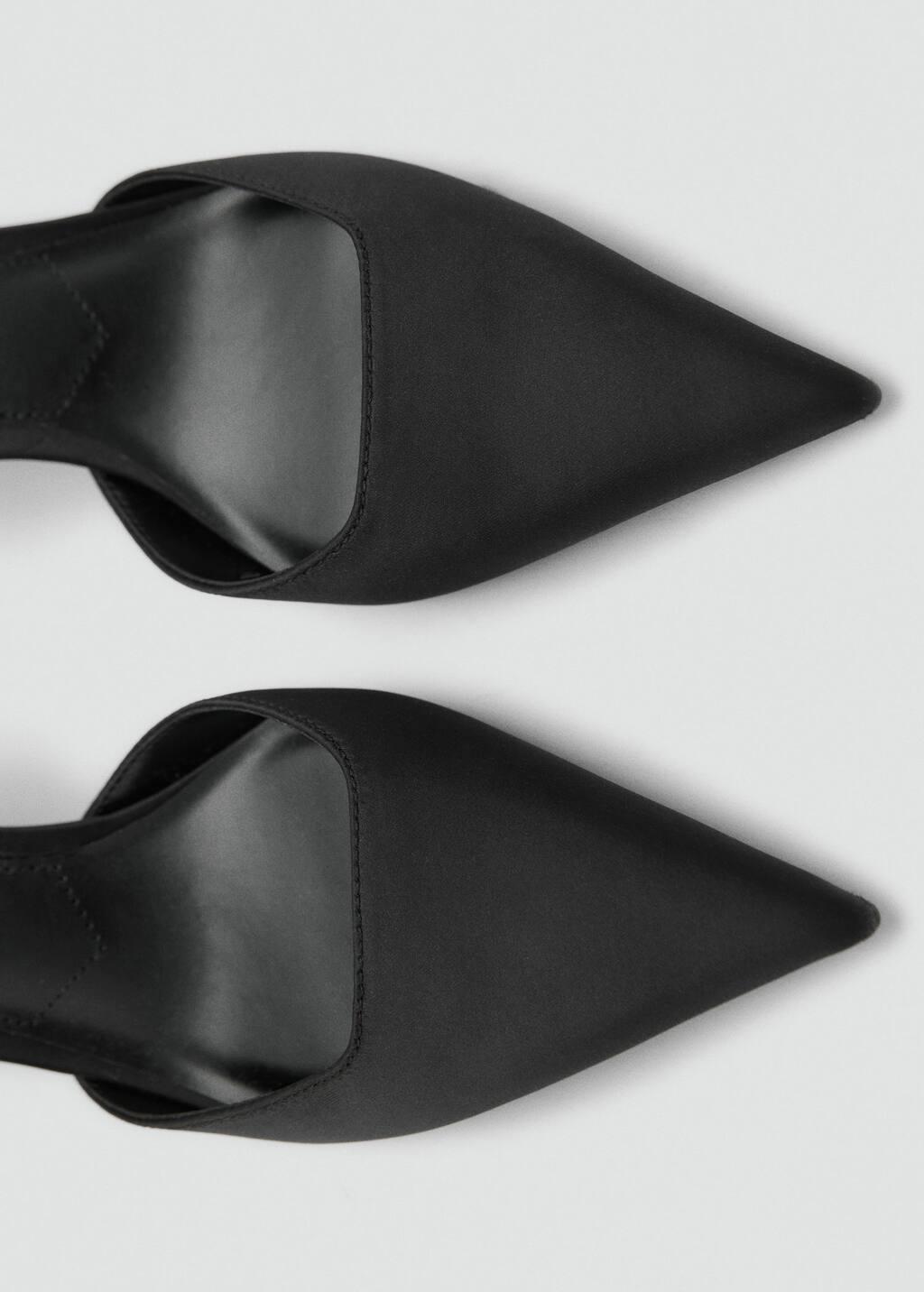 Black High-Heeled Shoes With Straps, , large image number 2