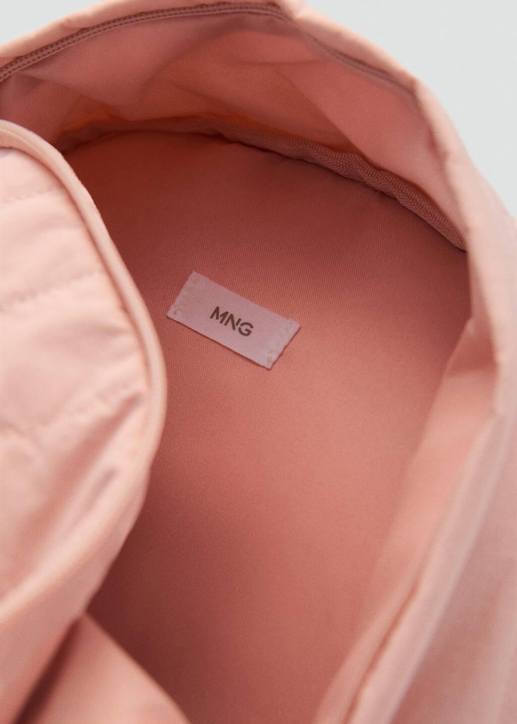 Pink Lt-Pastel Backpack With Embroidered Detail, Baby Girl, Light-Pastel Pink, large image number 2