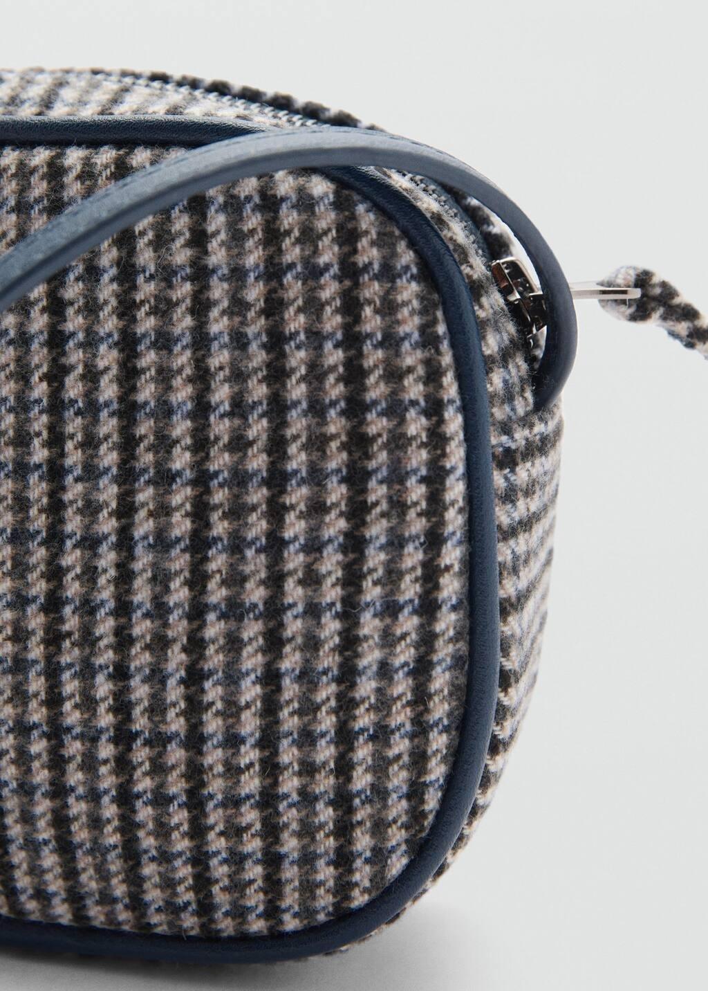 GREY Houndstooth pattern contrast bag, Kids Girl, Grey, large image number 2