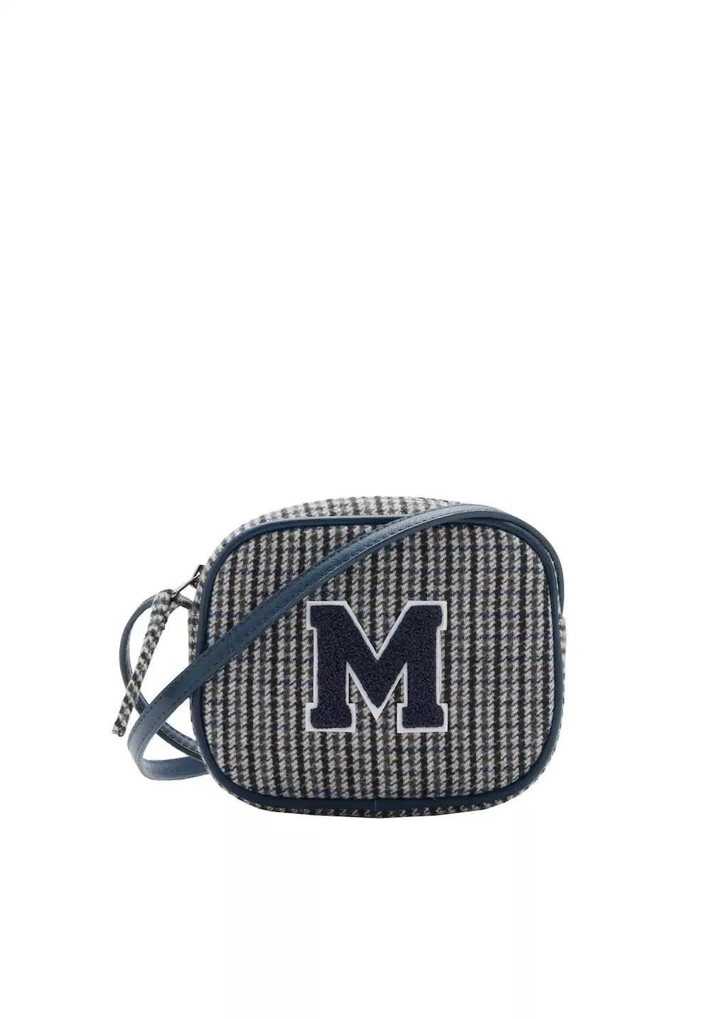 GREY Houndstooth pattern contrast bag, Kids Girl, Grey, large image number 3