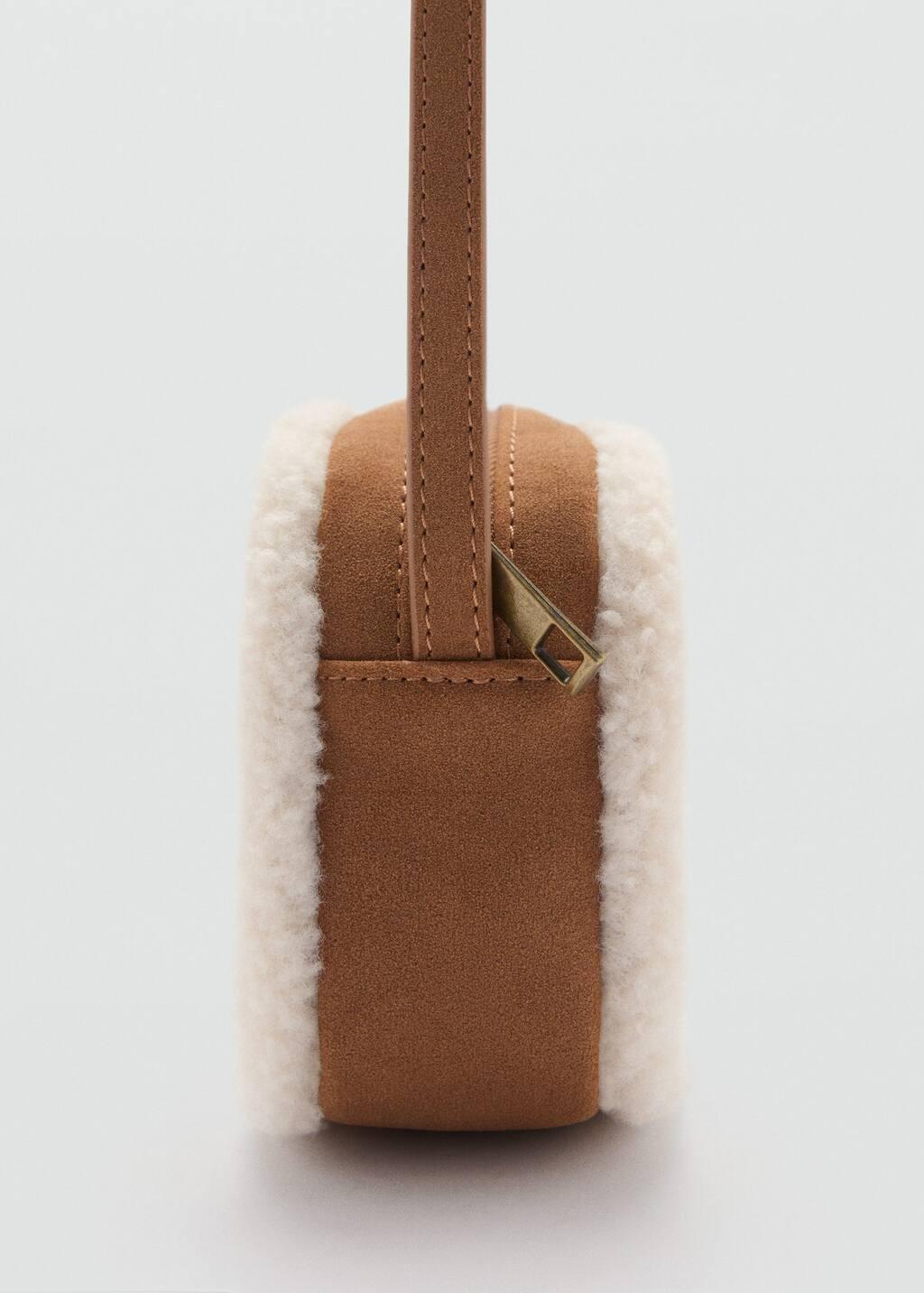 Brown Shearling Star Bag, Kids Girl, Medium Brown, large image number 1