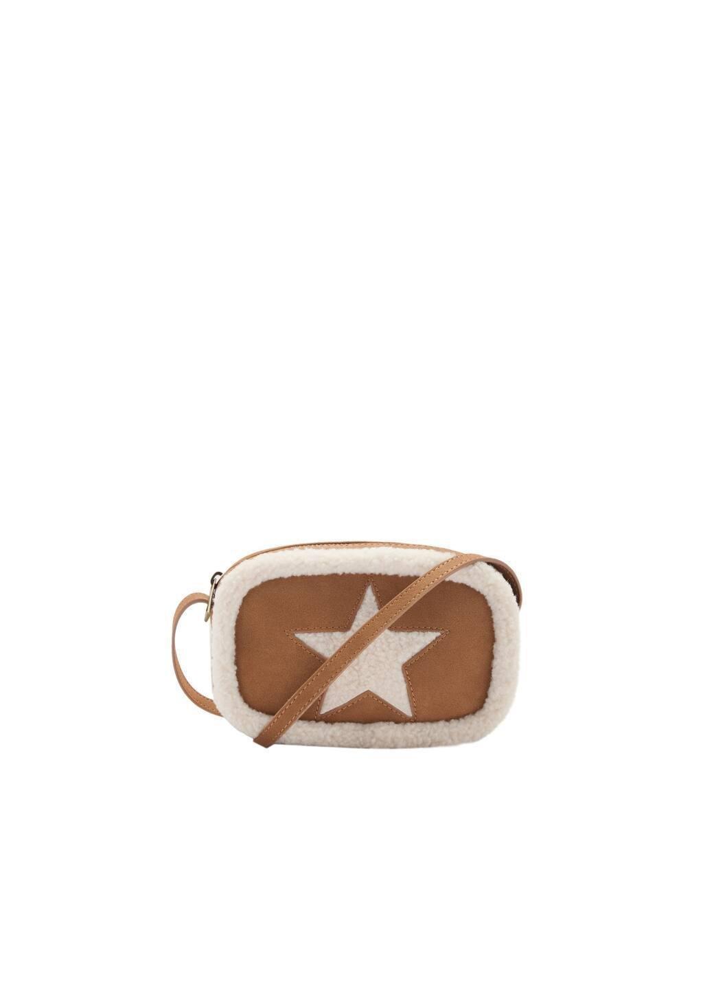 Brown Shearling Star Bag, Kids Girl, Medium Brown, large image number 3