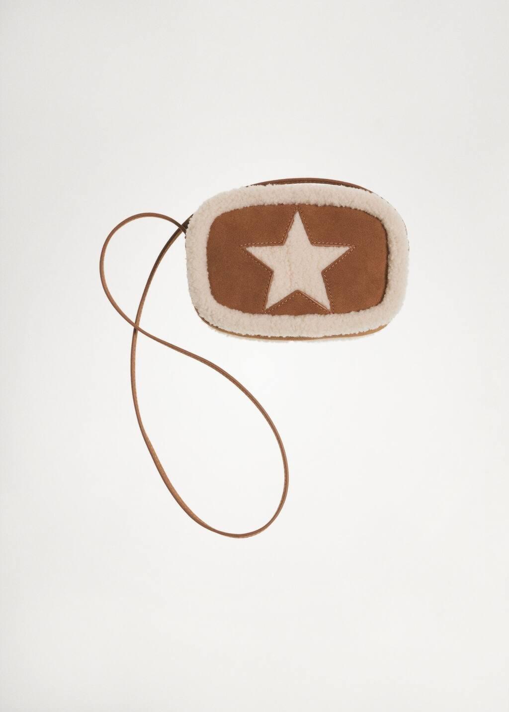 Brown Shearling Star Bag, Kids Girl, Medium Brown, large image number 5