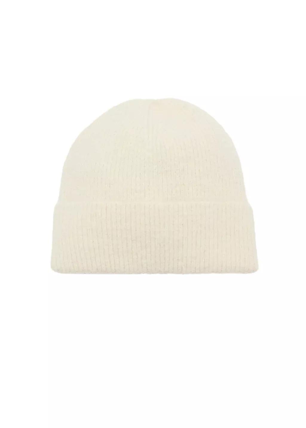Beige Knit Beanie, Light Beige, large image number 1