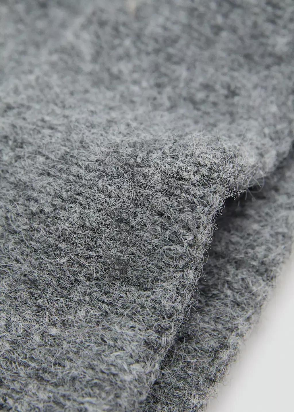 Grey Knit Beanie, , medium