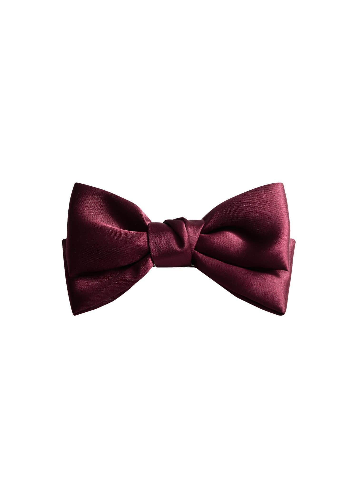 Red Bow Hair Clip, Dark Red, large image number 1