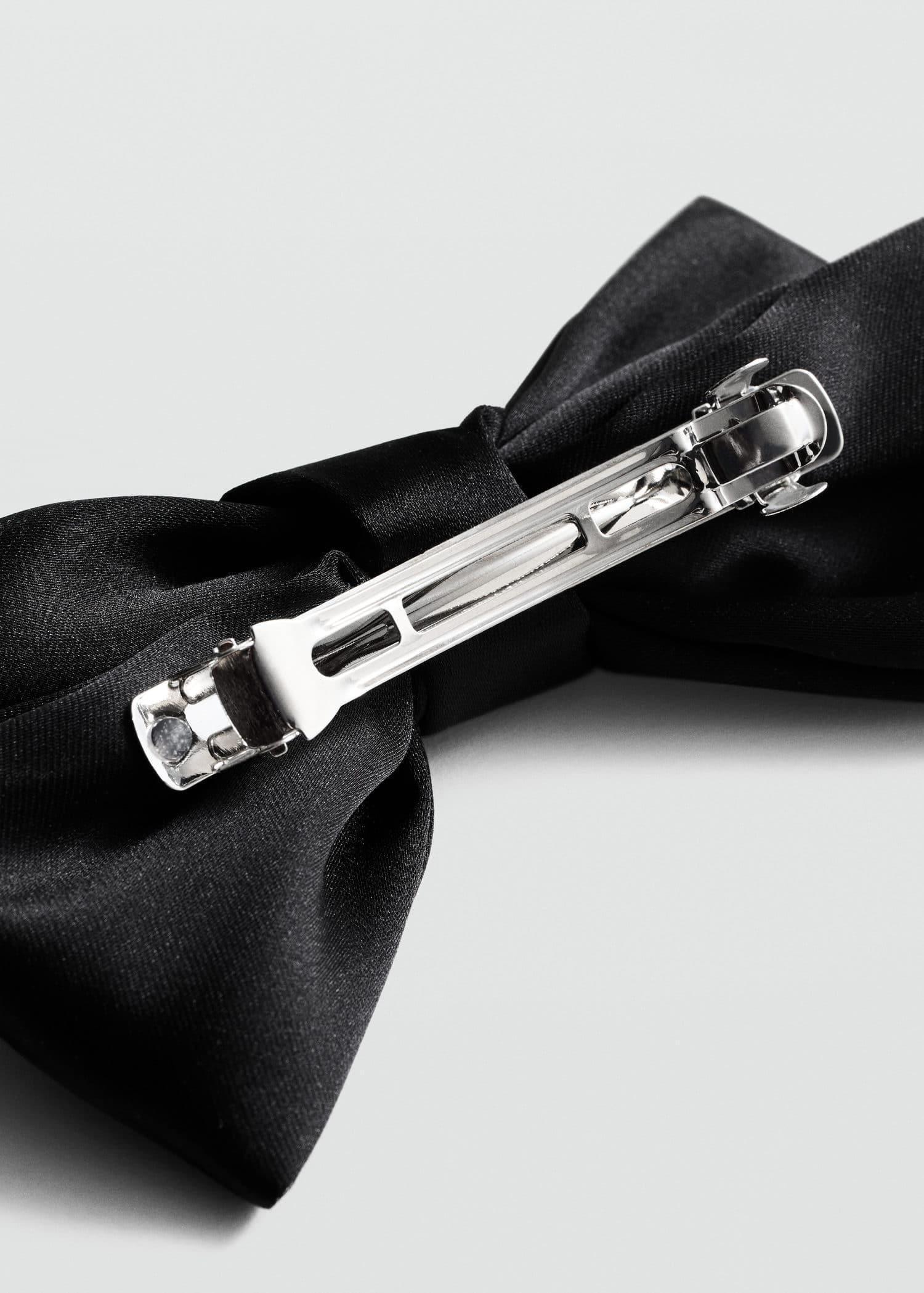 Black Bow Hair Clip, 0201_99, large image number 0