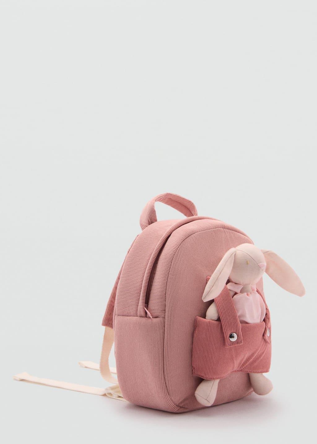 Pink Lt-Pastel Rabbit Toy Backpack, Baby Girl, Light-Pastel Pink, large image number 0
