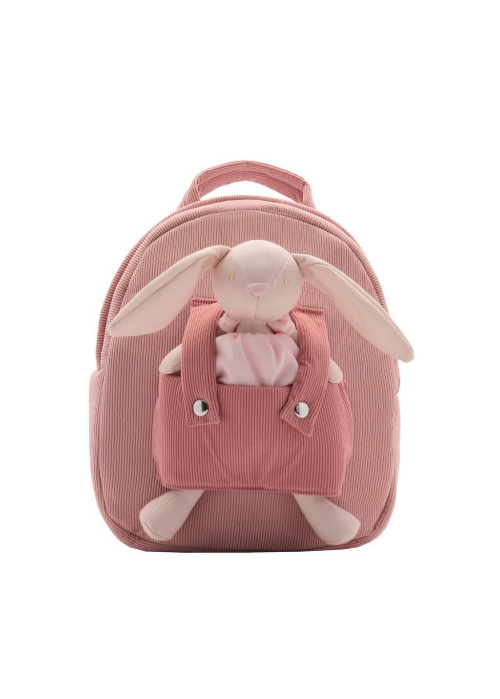 Pink Lt-Pastel Rabbit Toy Backpack, Baby Girl, Light-Pastel Pink, large image number 3