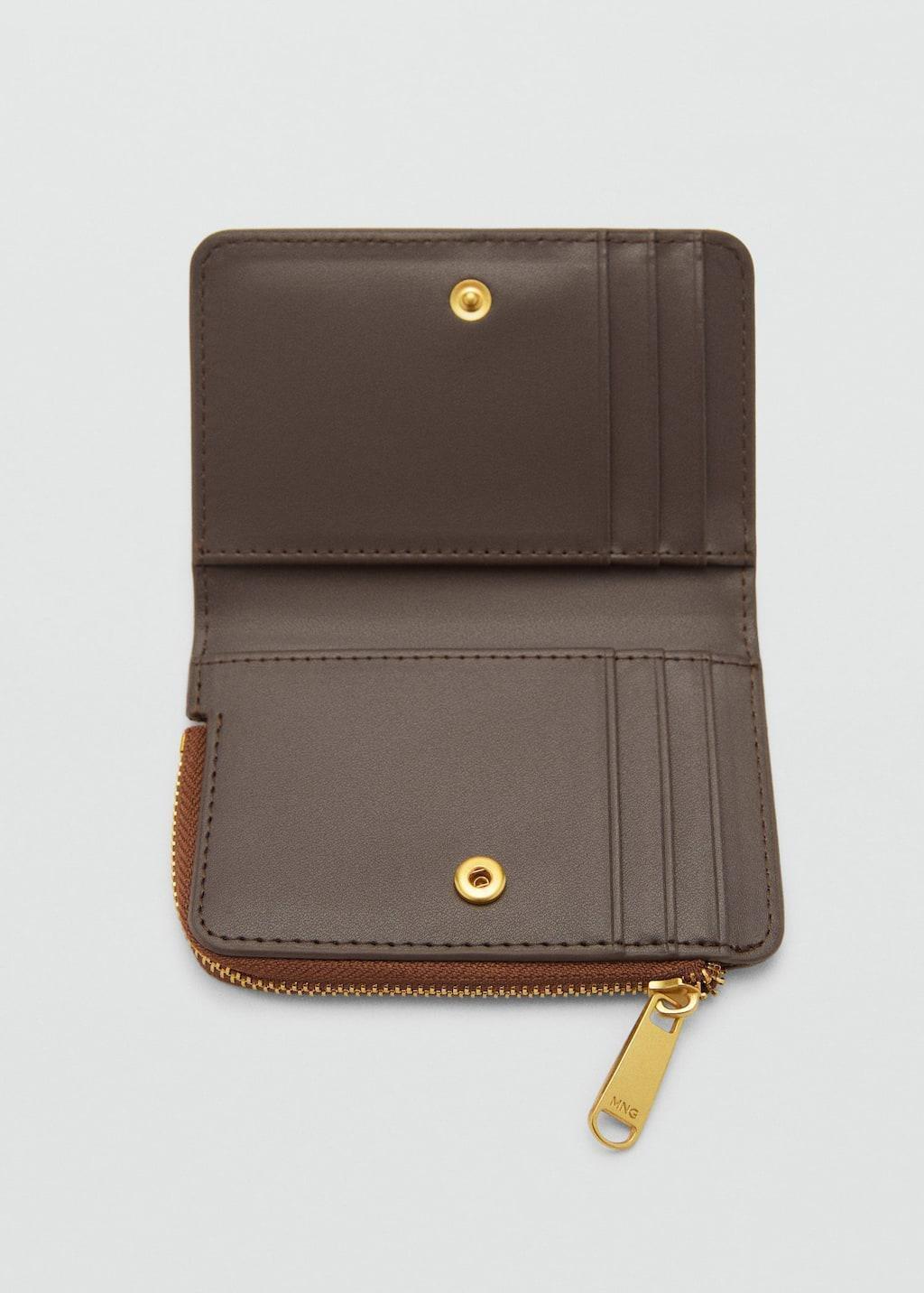 Brown Wallet With Printed Logo, Medium Brown, large image number 1