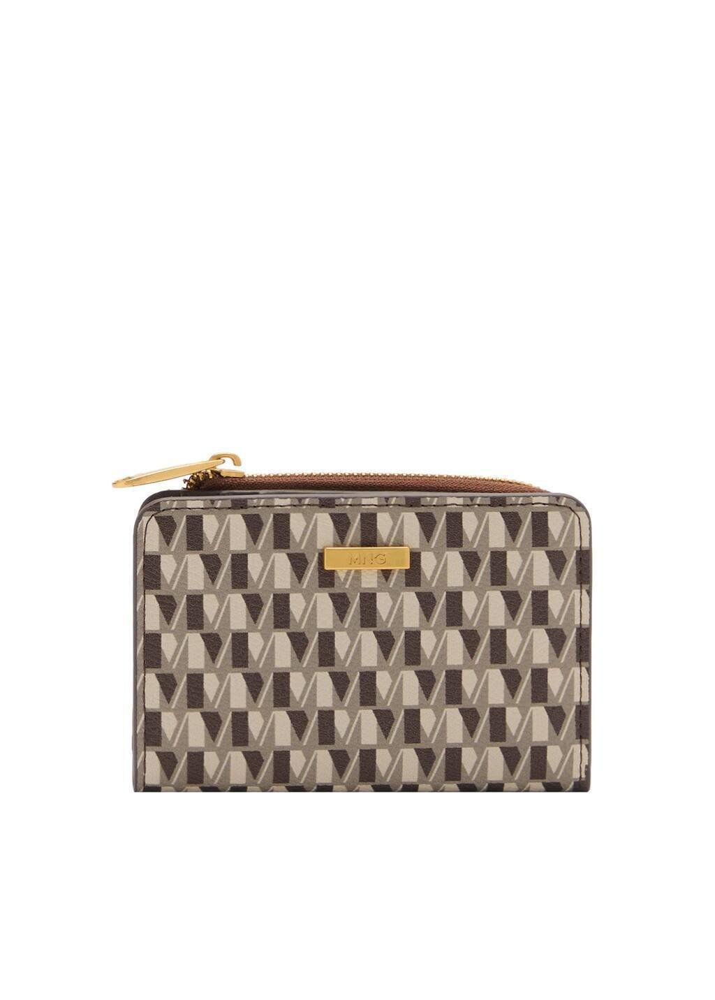 Brown Wallet With Printed Logo, Medium Brown, large image number 3