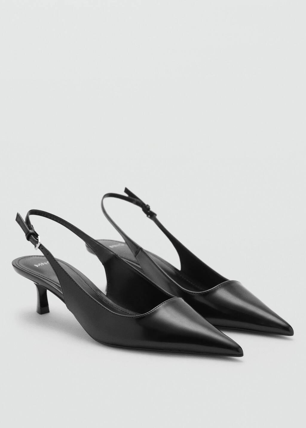 Black Kitten-Heel Shoes, , medium