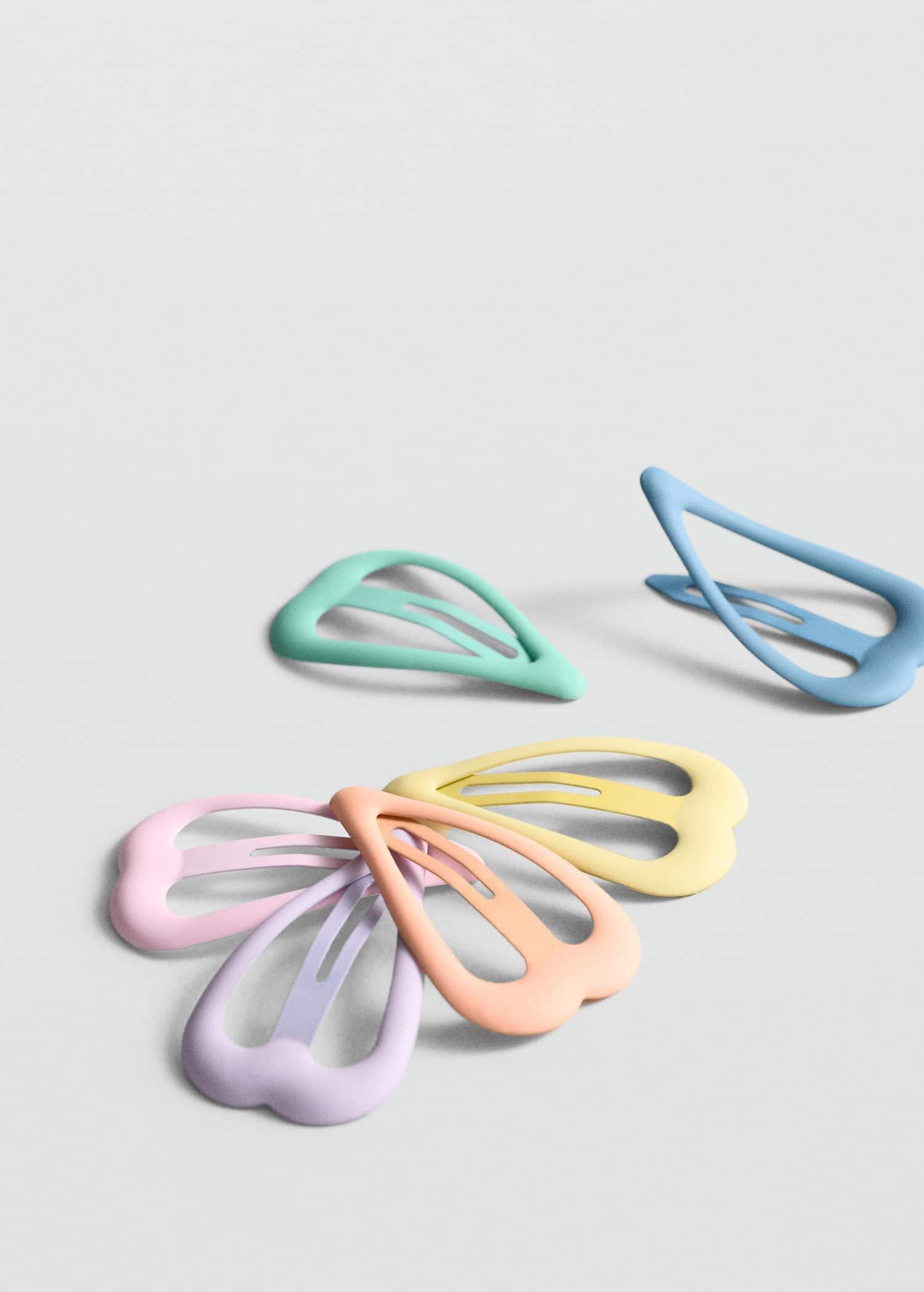 Pink Clips - Set Of 5, Kids Girls, Pink, large image number 0