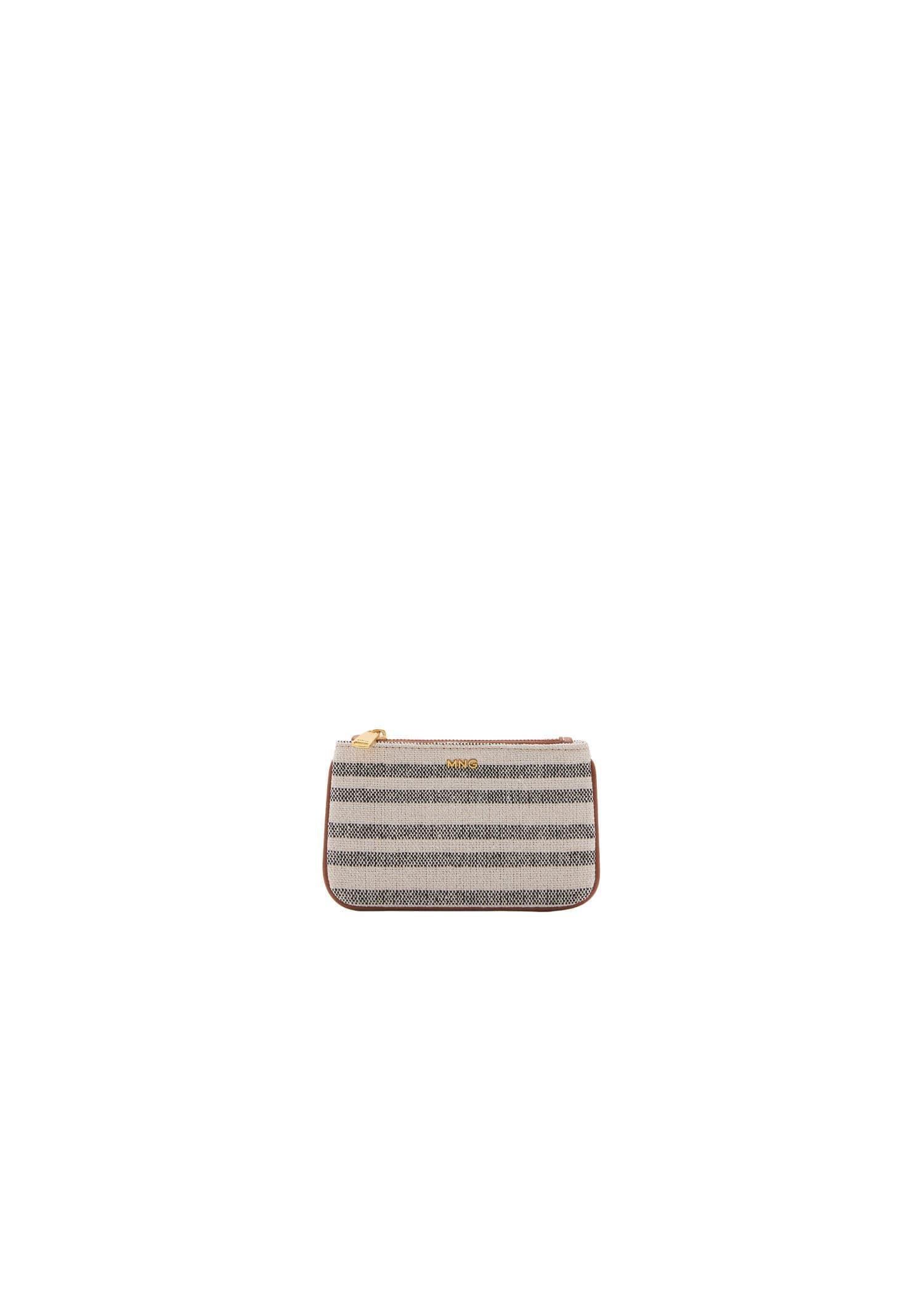 Brown Stripe-Print Wallet, 0201_CU, large image number 3