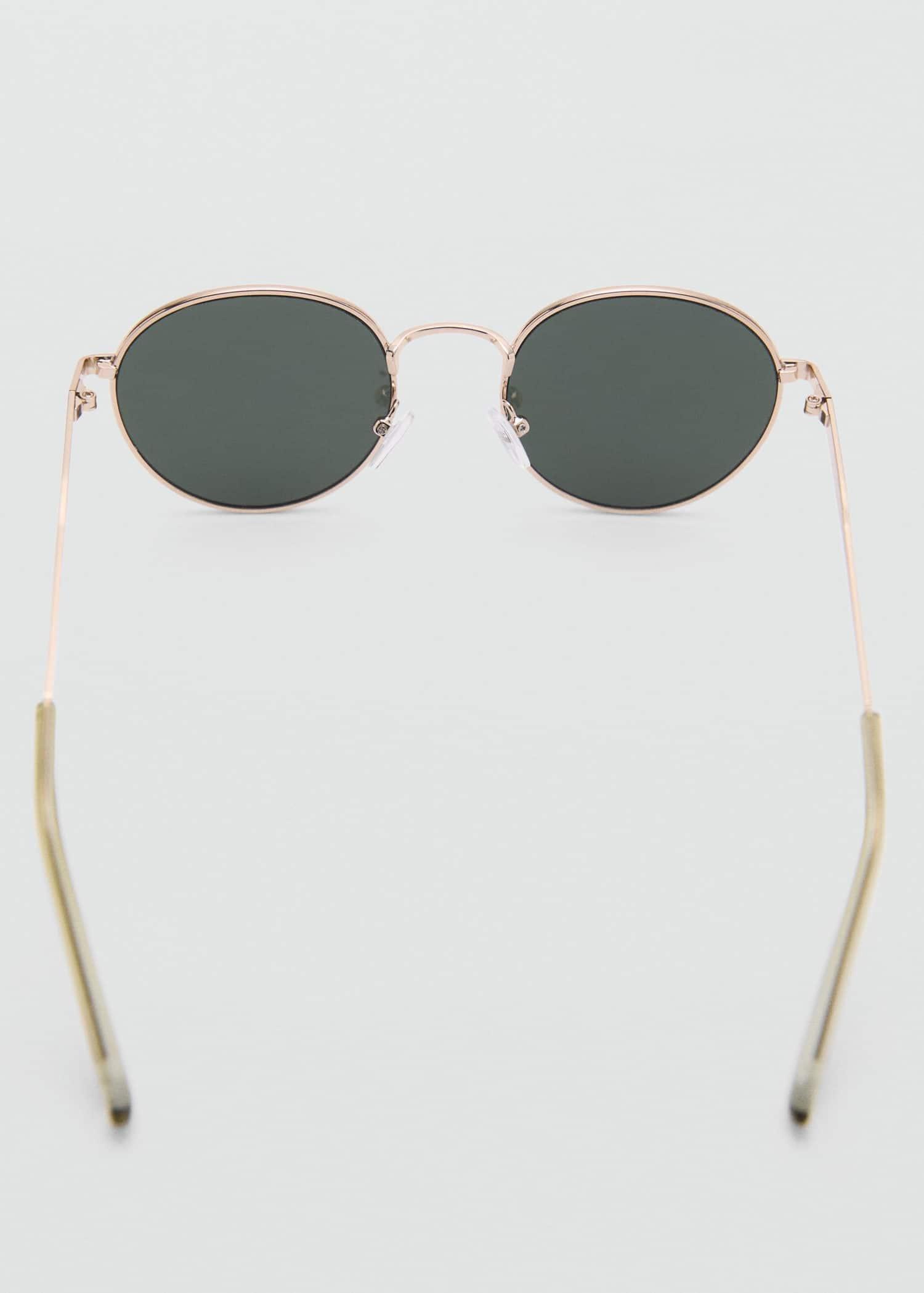Gold Round Metal Sunglasses, Gold, large image number 1
