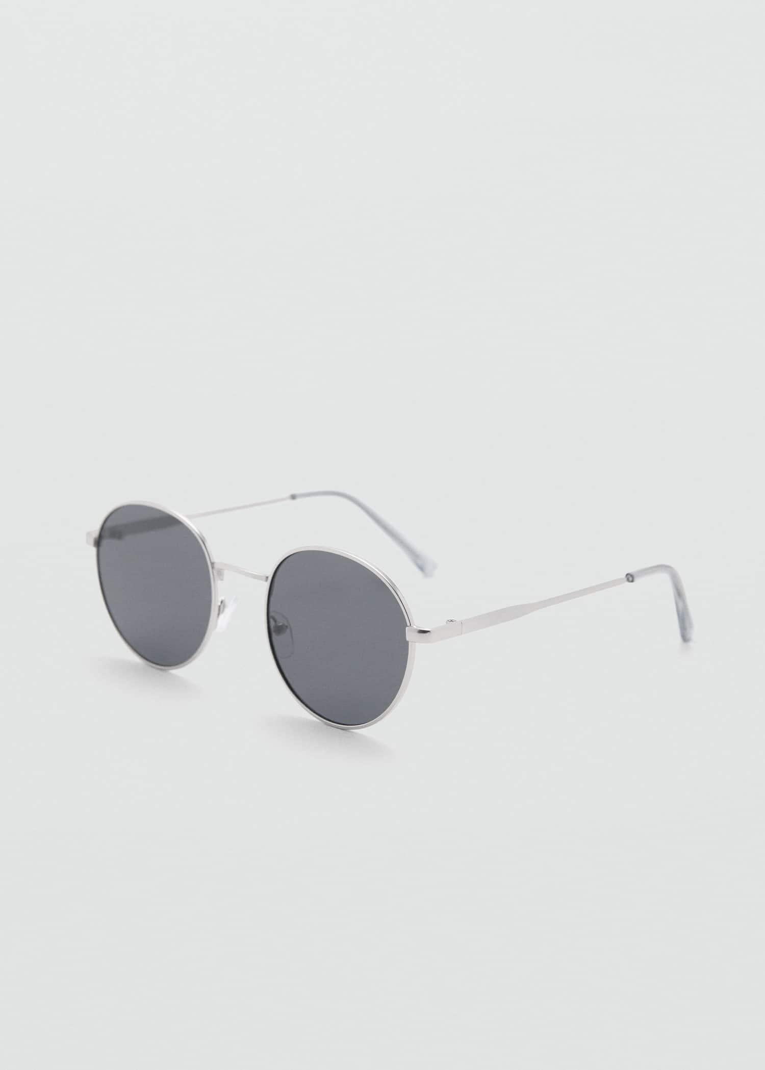 Silver Round Metal Sunglasses, Silver, large image number 0