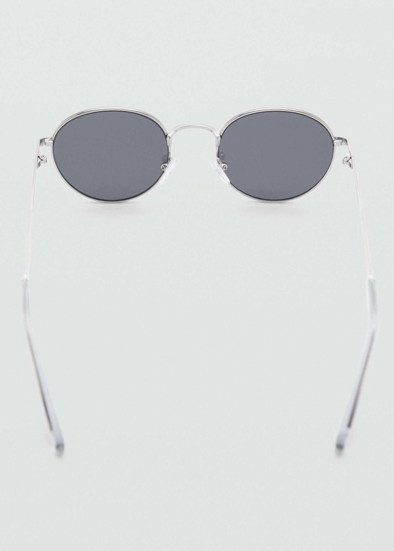Silver Round Metal Sunglasses, Silver, large image number 1