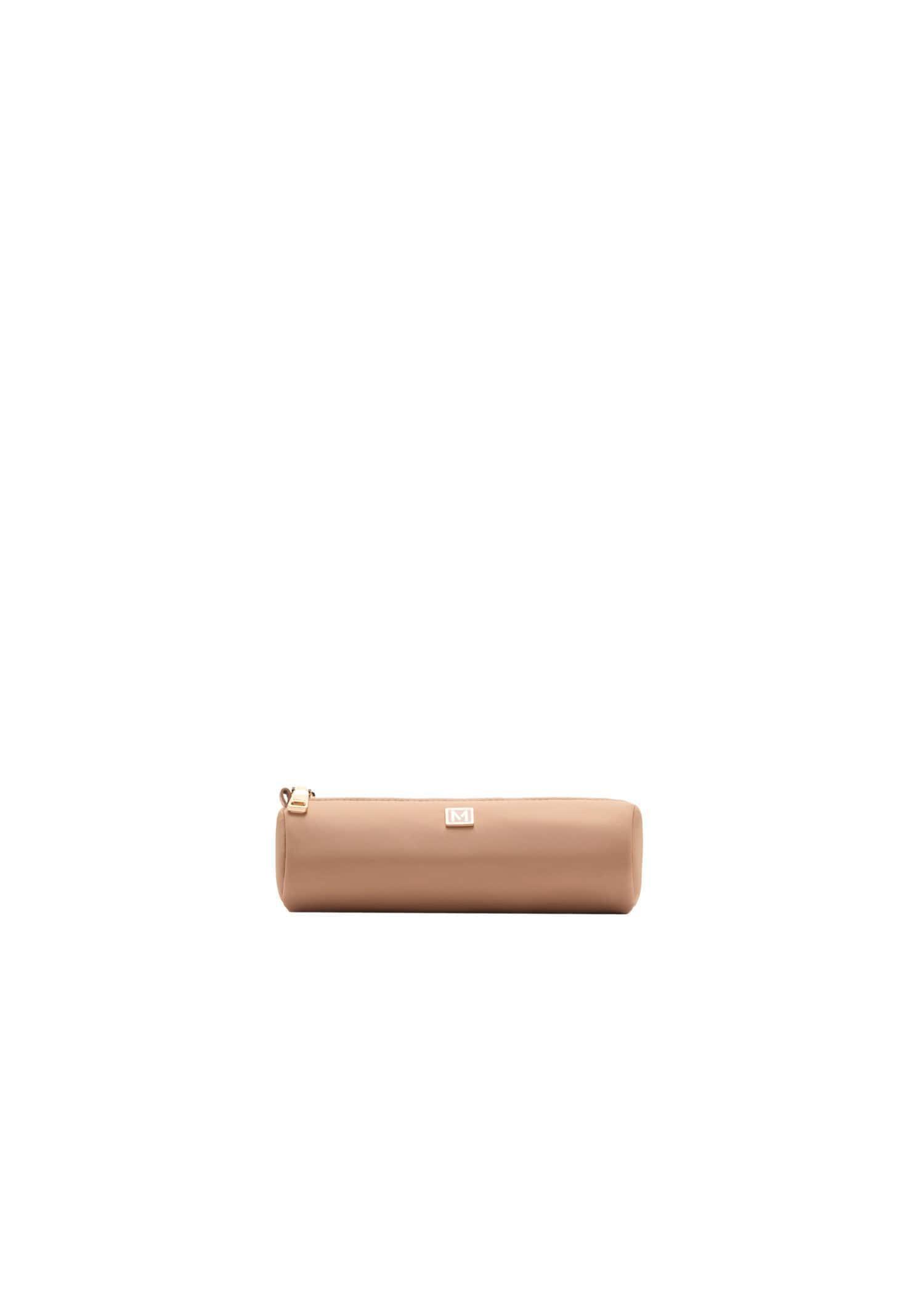 Beige Logo Zipped Pencil Case, Light Beige, large image number 3