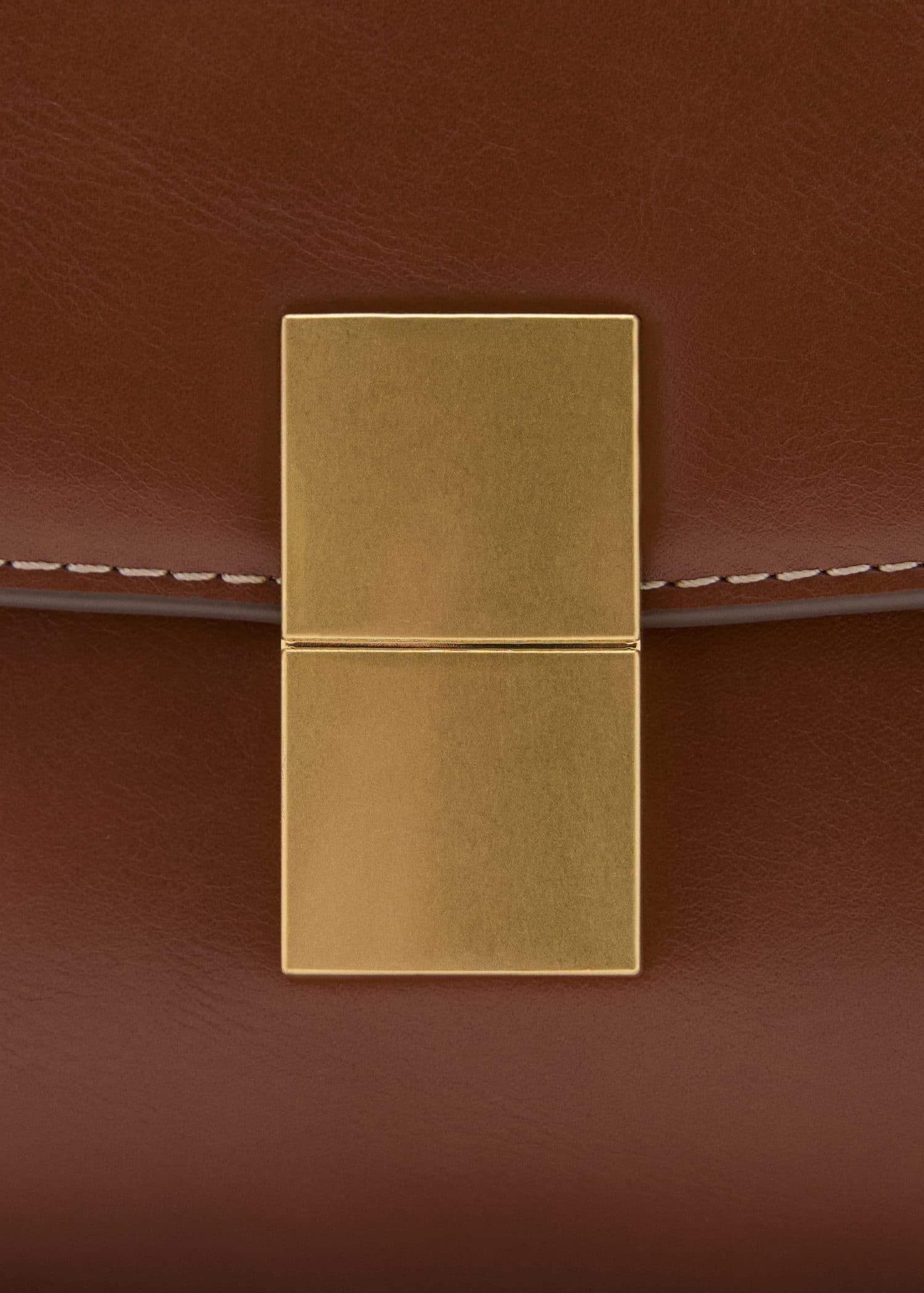 Brown Crossbody Bag With Metal Closure, Medium Brown, large image number 2