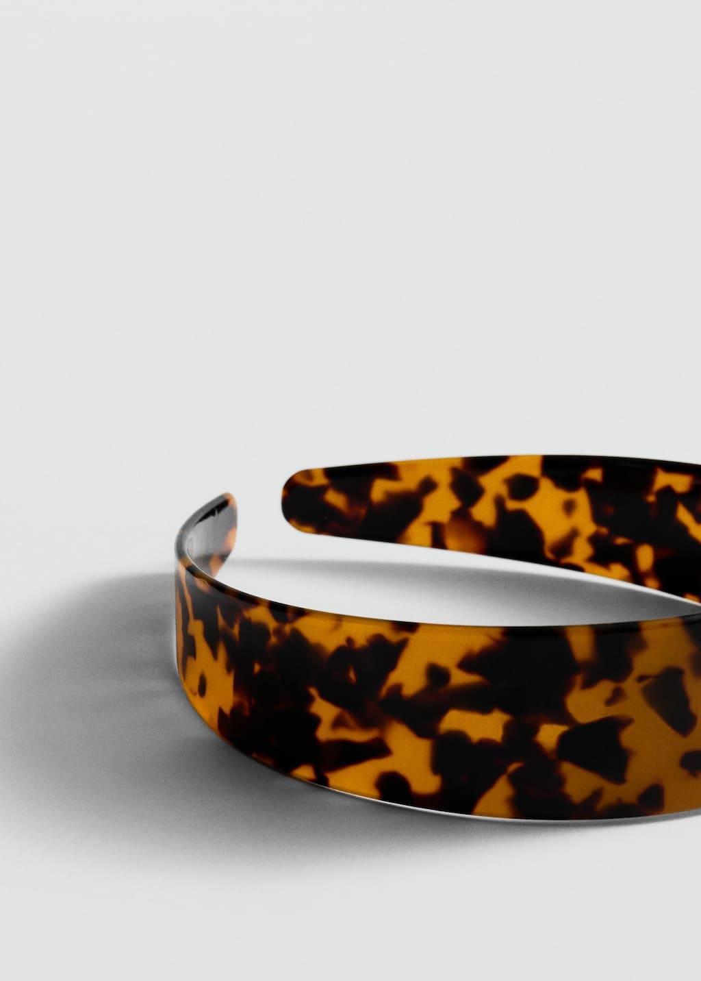 Brown Tortoiseshell-Effect Headband, Brown, large image number 1