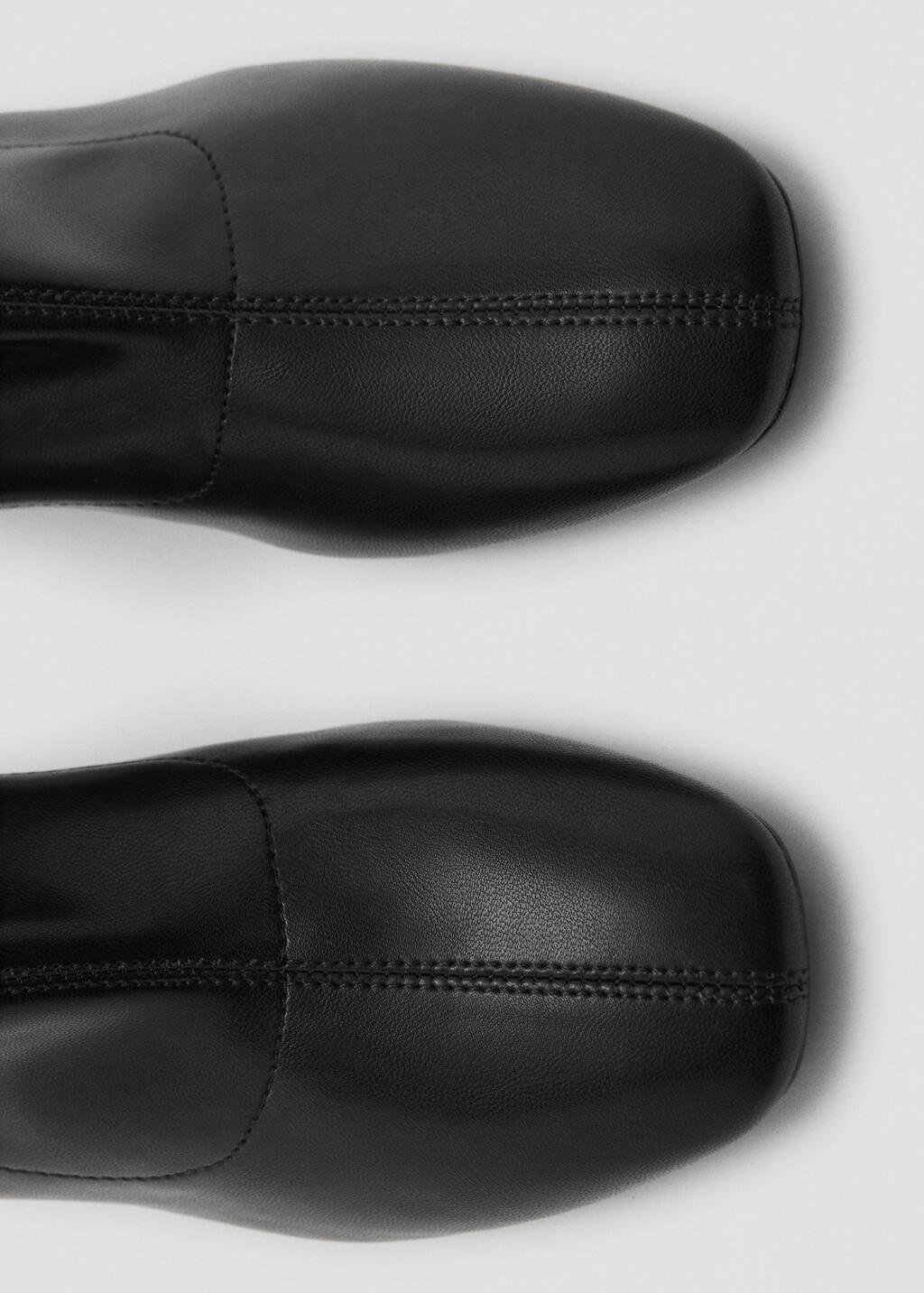 Black Block-Heel Ankle Boots, , large image number 2