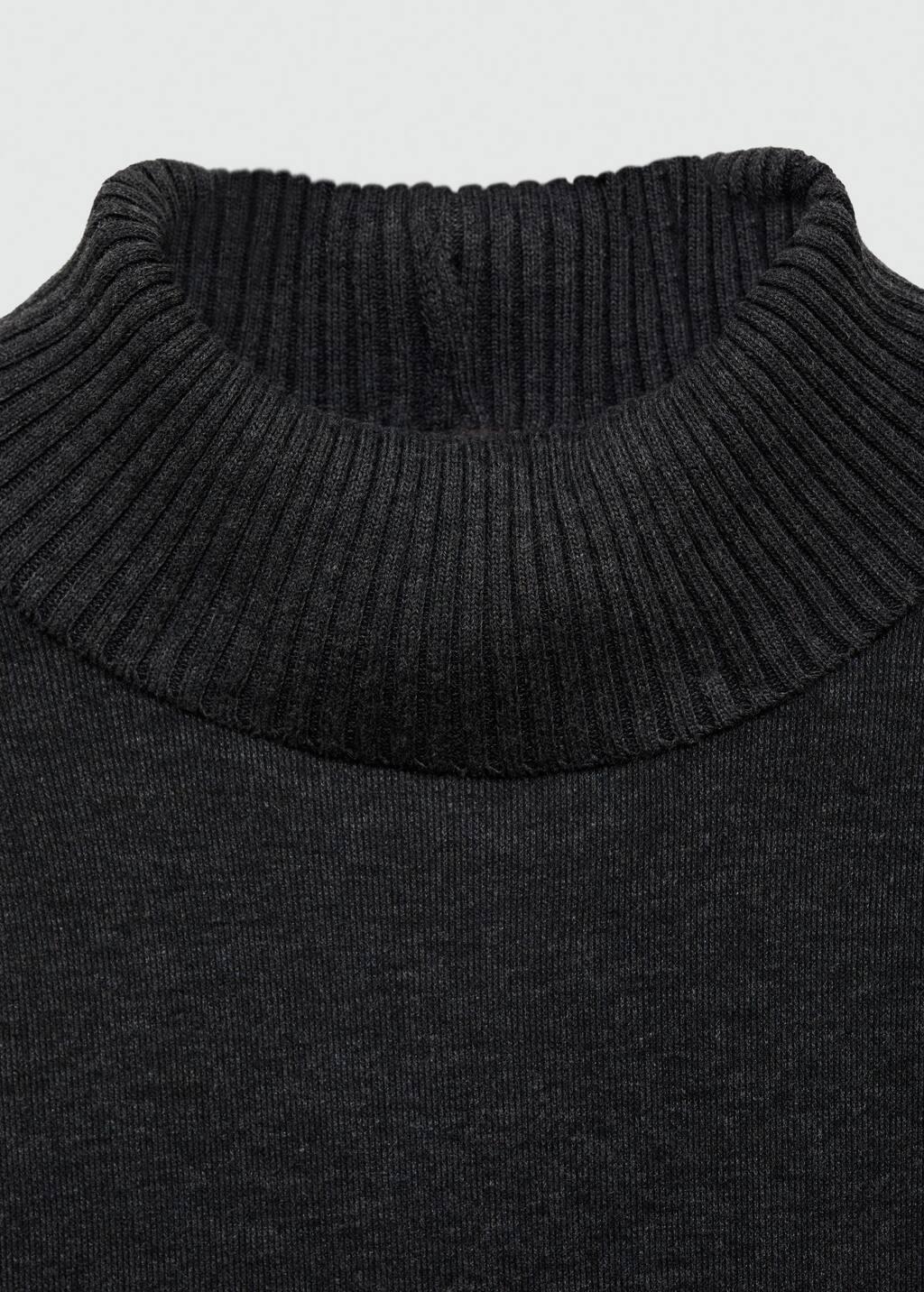 Grey Sleeveless Knitted Top, , large image number 4