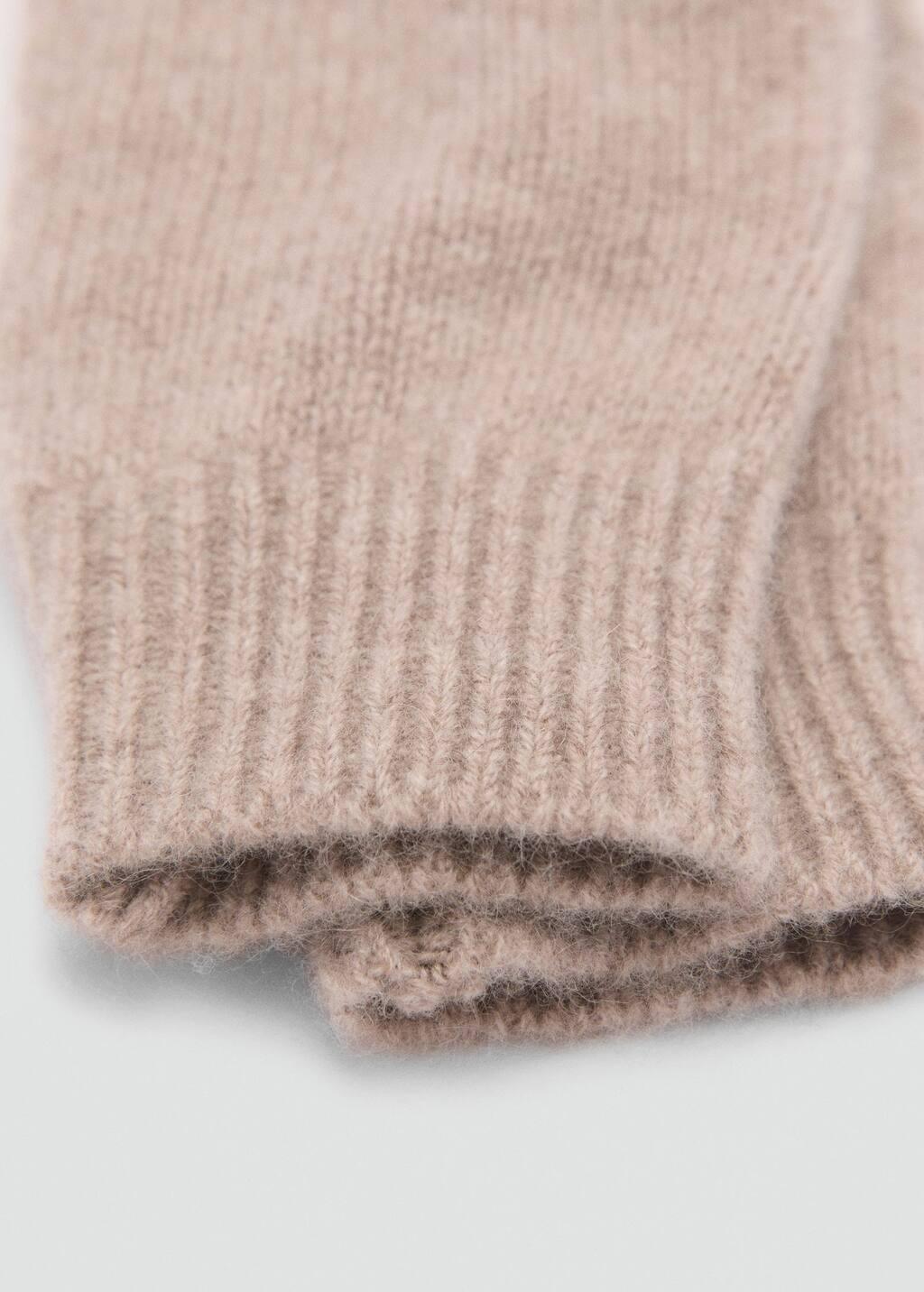 Brown 100% Cashmere Gloves, Medium Brown, large image number 0