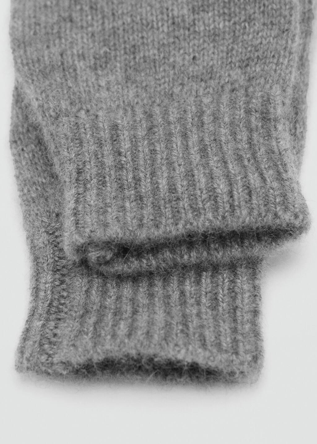Grey 100% Cashmere Gloves, Medium Grey, large image number 0