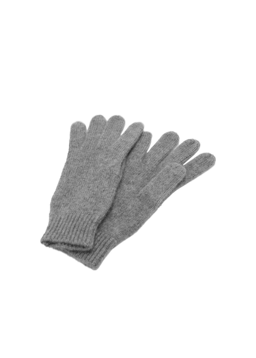 Grey 100% Cashmere Gloves, Medium Grey, large image number 2